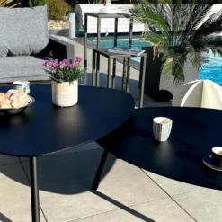 Tables Basses Gigognes Design Moderne - 74 X 40 Cm Et 49 X 35 Cm