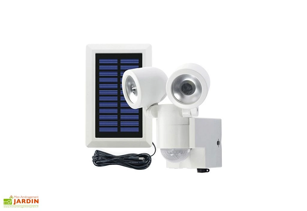 Kit Éclairage Solaire Avec Détecteur De Mouvement 2 Spots 3 Kit Éclairage Solaire Avec Détecteur De Mouvement 2 Spots