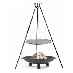Ensemble Braséro Bali Avec Trépied Et Grille De Cuisson
