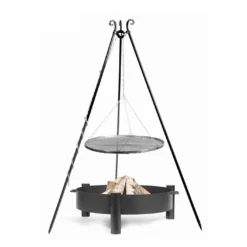 Ensemble Braséro Haiti Avec Trépied Et Grille De Cuisson