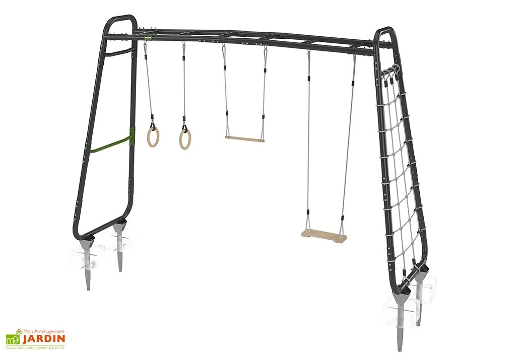 EXIT TOYS Aire De Jeux Multifonctionnelle Avec Balançoires Et Filet D’escalade – GetSet MB310 7 EXIT TOYS Aire De Jeux Multifonctionnelle Avec Balançoires Et Filet D’escalade – GetSet MB310 – Image 5