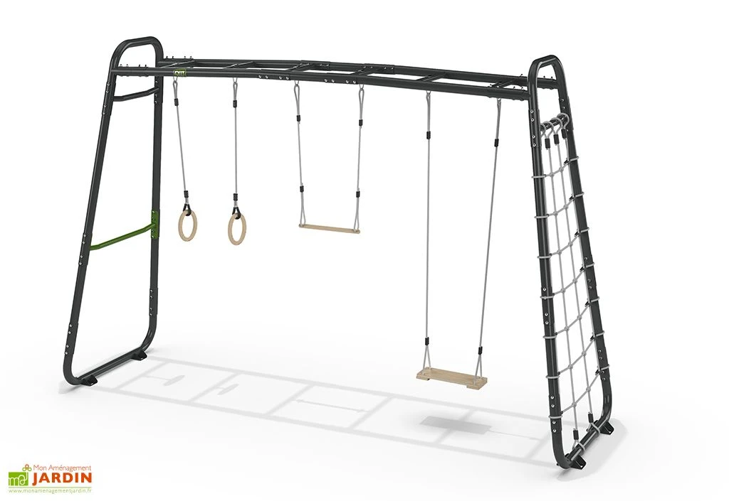 EXIT TOYS Aire De Jeux Multifonctionnelle Avec Balançoires Et Filet D’escalade – GetSet MB310 4 EXIT TOYS Aire De Jeux Multifonctionnelle Avec Balançoires Et Filet D’escalade – GetSet MB310 – Image 2