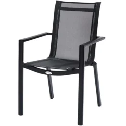 Salon De Jardin Bali Aluminium Et Teck : Table Extensible + 6 Fauteuils -Jardelix Soldes Magasin fauteuil bali blackstar 2
