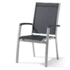 Fauteuil De Jardin Alu Et Textilux Empilable Bodega Graphite (lot De 6)