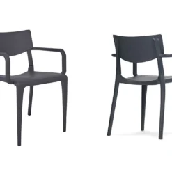 Fauteuil De Jardin Empilable En Polypropylène Renforcé – Town -Jardelix Soldes Magasin fauteuil empilable plastique 02