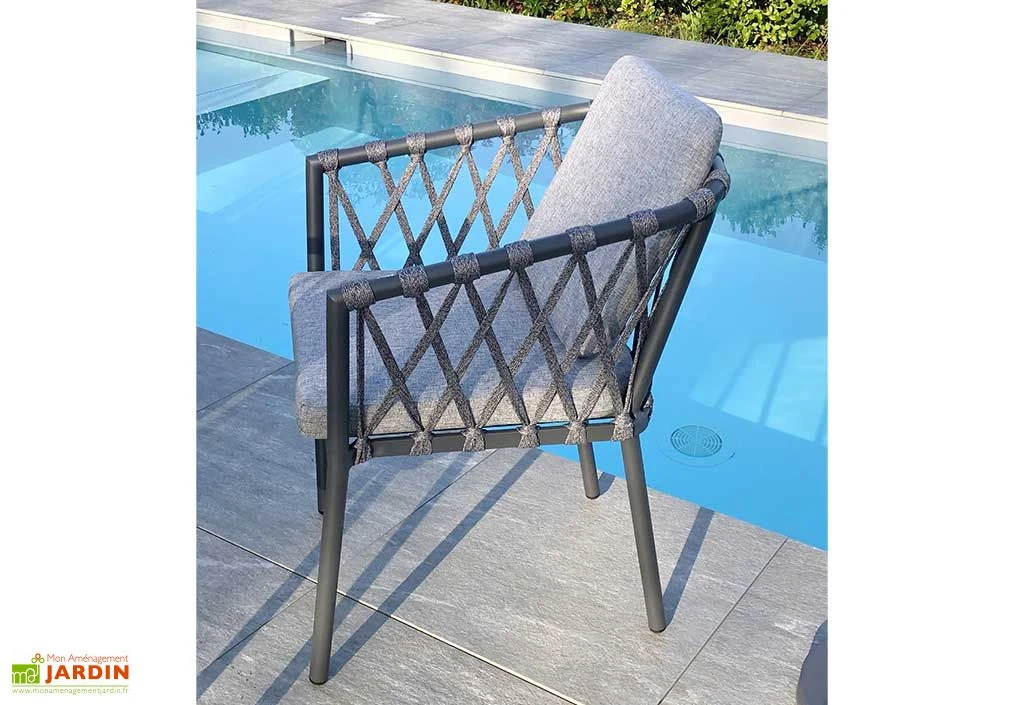Fauteuil De Jardin En Aluminium Et Corde Pilat 5 Fauteuil De Jardin En Aluminium Et Corde Pilat – Image 3