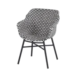 Fauteuil De Jardin En Aluminium Et Résine Tressée Delphine Dining