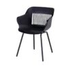 Fauteuil De Jardin En Aluminium Et Résine Jill Element (Lot De 2) -Jardelix Soldes Magasin fauteuil jardin aluminium resine jill element 2