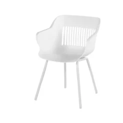 Fauteuil De Jardin En Aluminium Et Résine Jill Element (Lot De 2) -Jardelix Soldes Magasin fauteuil jardin aluminium resine jill element