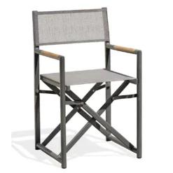 Fauteuil De Jardin Pliant En Aluminium Et Textilène Honfleur