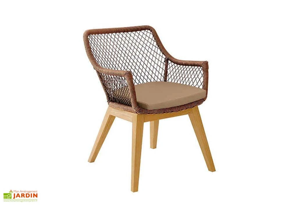 Fauteuil De Jardin En Bois De Teck Olivia (Pls Coloris) 4 Fauteuil De Jardin En Bois De Teck Olivia (Pls Coloris) – Image 2