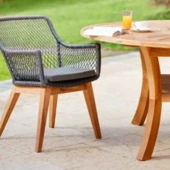 Fauteuil De Jardin En Bois De Teck Olivia (Pls Coloris) 8 Fauteuil De Jardin En Bois De Teck Olivia (Pls Coloris) -Jardelix Soldes Magasin fauteuil jardin bois teck olivia