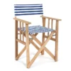 Fauteuil De Jardin Metteur En Scène En Bois Et Tissu Lona -Jardelix Soldes Magasin fauteuil jardin chaise metteur en scene rayee 2