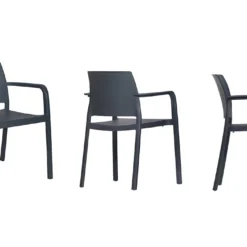 Salon De Jardin : 1 Table Aluminium 200 X 90 Cm + 8 Fauteuils – Dock 13 Salon De Jardin : 1 Table Aluminium 200 X 90 Cm + 8 Fauteuils – Dock -Jardelix Soldes Magasin fauteuil jardin dock anthracite 1