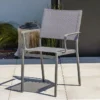 Fauteuil De Jardin Empilable En Aluminium Et Textilène Stockholm -Jardelix Soldes Magasin fauteuil jardin empilable aluminium textilene stockholm 1