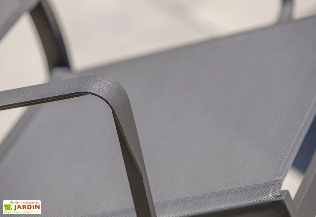 Fauteuil De Jardin Empilable En Aluminium Et Textilène Stockholm 6 Fauteuil De Jardin Empilable En Aluminium Et Textilène Stockholm – Image 4