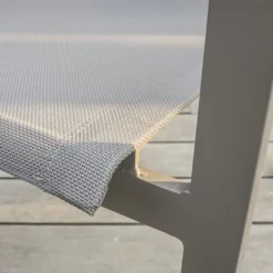 Fauteuil De Jardin Empilable En Aluminium Et Textilène Zahara -Jardelix Soldes Magasin fauteuil jardin empilable aluminium textilene zahara 1