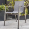Fauteuil De Jardin Empilable En Aluminium Et Textilène Zahara -Jardelix Soldes Magasin fauteuil jardin empilable aluminium textilene zahara