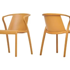 Fauteuil De Jardin Empilable En Polypropylène Renforcé – Fado -Jardelix Soldes Magasin fauteuil jardin empilable plastique 2 1