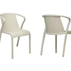 Fauteuil De Jardin Empilable En Polypropylène Renforcé – Fado -Jardelix Soldes Magasin fauteuil jardin empilable plastique 3 1