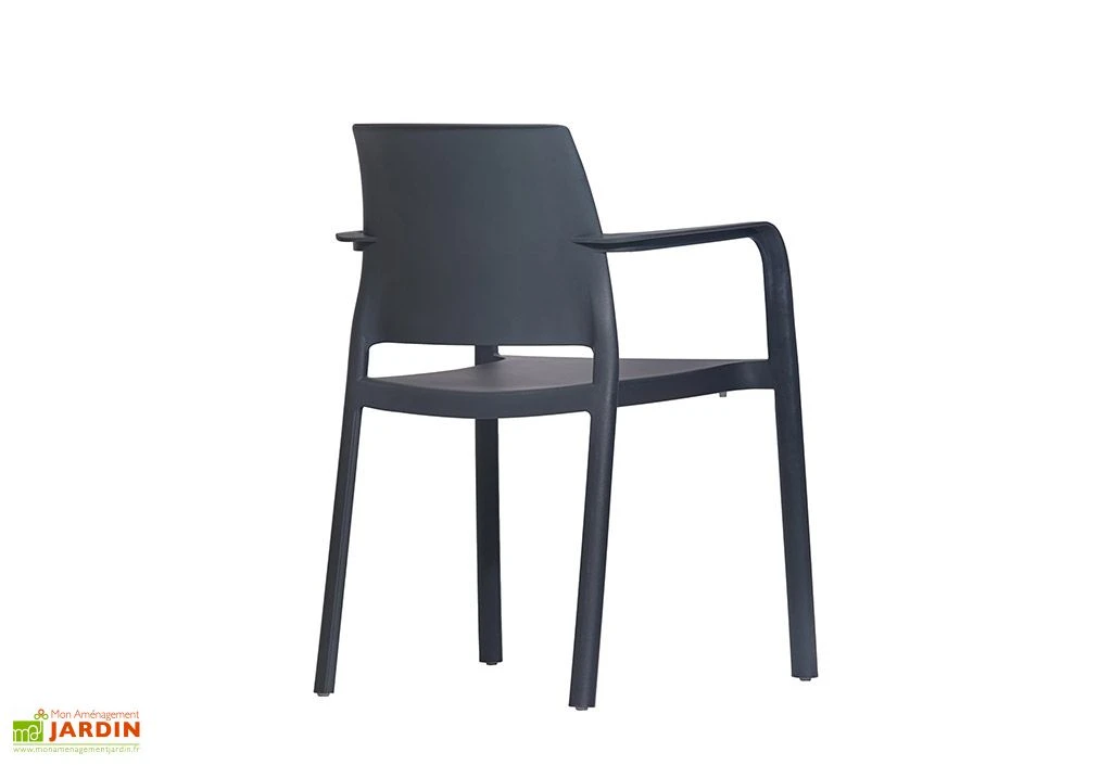 Lot De 2 Fauteuils De Jardin Empilables En Polypropylène Dock 4 Lot De 2 Fauteuils De Jardin Empilables En Polypropylène Dock – Image 2