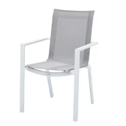 Fauteuil De Jardin En Aluminium Blanc Ou Noir