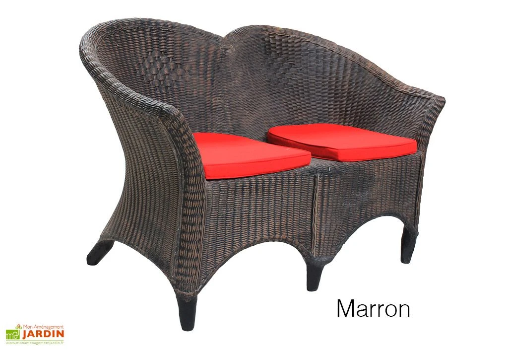 Roto Fauteuil De Jardin Double Design Imitation Rotin - Samba 5 Roto Fauteuil De Jardin Double Design Imitation Rotin - Samba – Image 3