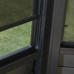 Pavillon De Jardin Fermé En Aluminium Et Acier Galvanisé Charleston 14,7 M² -Jardelix Soldes Magasin fenetre pavillon jardin ferme metal charleston 14m2