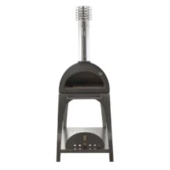 Four à Bois Extérieur En Inox Perla 66 X 68 Cm + Chariot -Jardelix Soldes Magasin four bois chariot perla