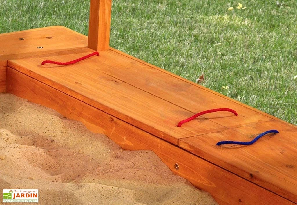 KidKraft Bac à Sable En Bois Avec Auvent Bleu Et Blanc 160 Cm 5 KidKraft Bac à Sable En Bois Avec Auvent Bleu Et Blanc 160 Cm – Image 3