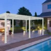 Pergola Bioclimatique Ombréa En Aluminium 4 X 6 M Autoportée - Blanche 2 Pergola Bioclimatique Ombréa En Aluminium 4 X 6 M Autoportée - Blanche -Jardelix Soldes Magasin grande pergola bioclimatique 4x6 blanche ombrea 15 728868