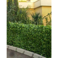 Haie Artificielle Feuilles De Rosier 1,50x3m -Jardelix Soldes Magasin haie artificielle rosier 3 1