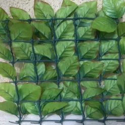 Haie Artificielle Feuilles De Rosier 1x3m -Jardelix Soldes Magasin haie artificielle rosier 4