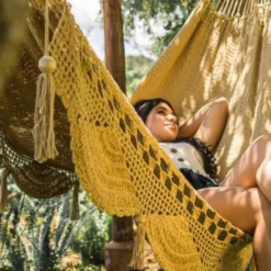 Hamac En Coton Tissé à La Main 2 X 2,37 M - Santiago XL