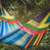 Hamac Double En Nylon Fait Main 2,20 X 2,30 M – Queen Maya XXL -Jardelix Soldes Magasin hamac double nylon multicolore queen maya