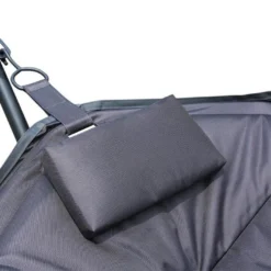 Hamac Sur Pieds En Acier Gris Anthracite -Jardelix Soldes Magasin hamac rembourre sur pieds