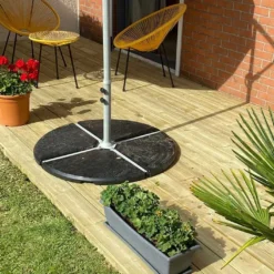 Kit Lames De Terrasse En Bois De Pin Traité 20 M² + Visserie -Jardelix Soldes Magasin jardin avec terrasse bois 1