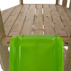 Aire De Jeux En Bois : Mur D’escalade Et Toboggan – TP Castlewood -Jardelix Soldes Magasin jeu de plein air bois enfants