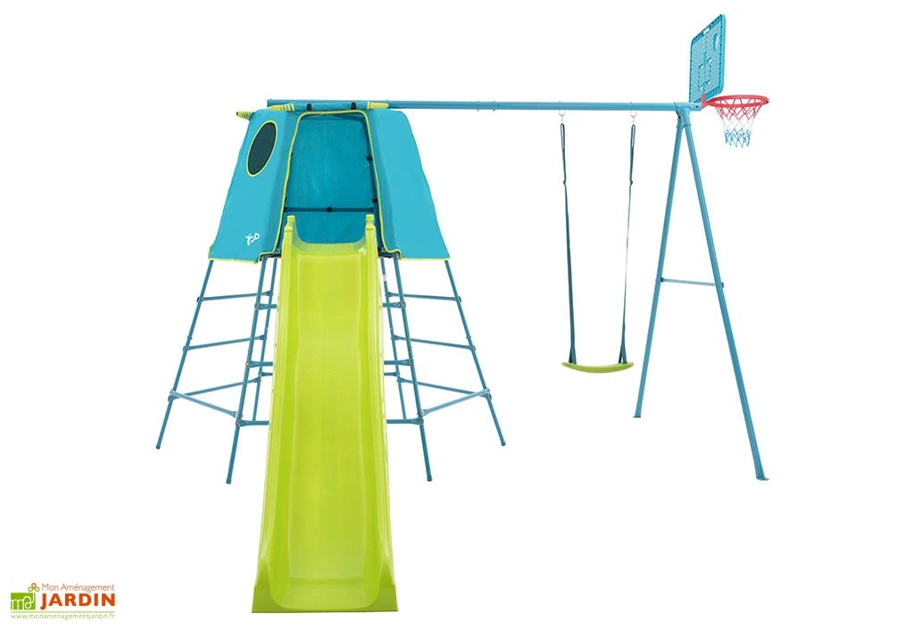 Aire De Jeux TP Explorer : Cabane, Portique, Toboggan Et Panier De Basket 5 Aire De Jeux TP Explorer : Cabane, Portique, Toboggan Et Panier De Basket – Image 3