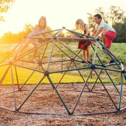 Lifetime Dôme D’escalade Pour Enfant + Voile D’ombrage - ⌀ 305 Cm -Jardelix Soldes Magasin jeu jardin dome escalade enfant