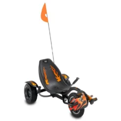 EXIT TOYS Kart à Pédales Tricker Rocker Noir Et Feu -Jardelix Soldes Magasin kart a pedale triker rocker 2