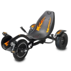 EXIT TOYS Kart à Pédales Tricker Rocker Noir Et Feu -Jardelix Soldes Magasin kart a pedale triker rocker