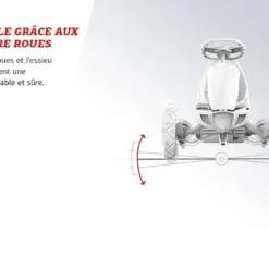 Kart à Pédales Berg Pour Enfants Rally NRG Orange -Jardelix Soldes Magasin kart pedales enfant rally berg 4 12ans 3