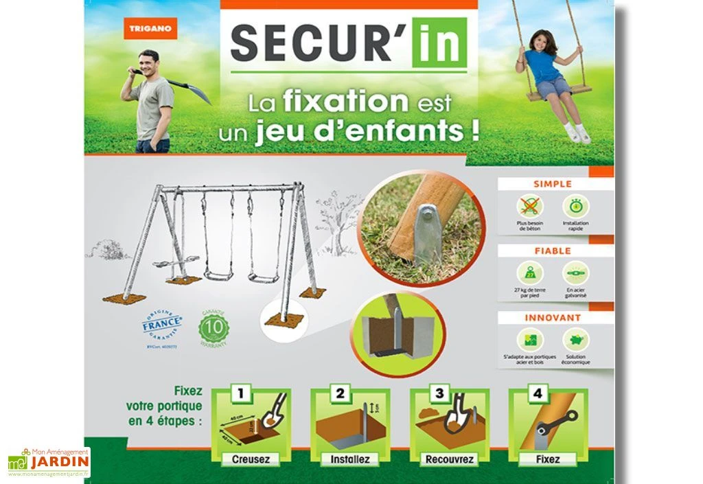 Kit De Fixation Sans Béton Pour Portique Universel Secur'in 4 Kit De Fixation Sans Béton Pour Portique Universel Secur'in – Image 2