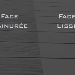 Lames De Terrasse En Composite Pleines Et Réversibles 25 M² 12 Lames De Terrasse En Composite Pleines Et Réversibles 25 M² -Jardelix Soldes Magasin lames terrasse composite reversibles anthracite 2