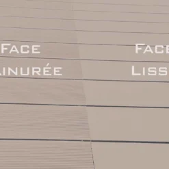 Lames De Terrasse En Composite Pleines Et Réversibles 30 M² -Jardelix Soldes Magasin lames terrasse composite reversibles beige 3