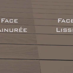 Lames De Terrasse En Composite Pleines Et Réversibles 30 M² -Jardelix Soldes Magasin lames terrasse composite reversibles marron 3