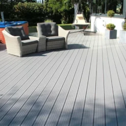 Lames De Terrasse Réversibles En Composite Chaussey Pro 150 – 10 M² -Jardelix Soldes Magasin lames terrasse reversibles 150 2