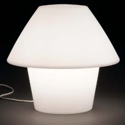 Lampe De Table Blanche Sur Secteur -Jardelix Soldes Magasin lampe de table blanche