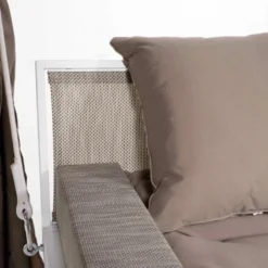 Lit Balancelle De Jardin En Acier Et Rotin Synthétique Deep -Jardelix Soldes Magasin lit balancelle jardin acier rotin synthetique deep 4